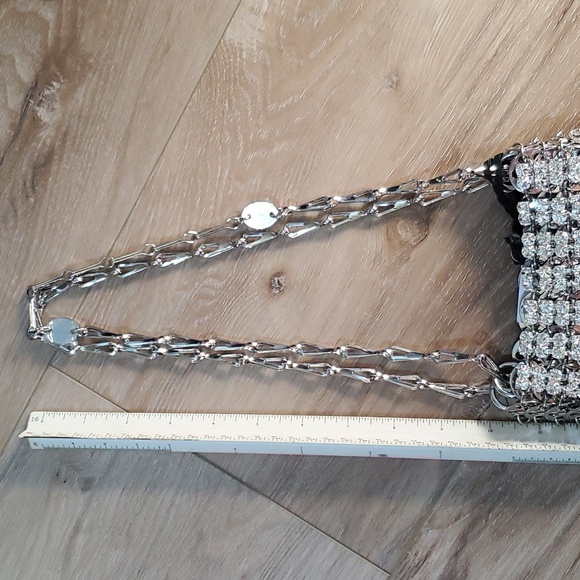 Glitzy! NWT Paco Rabanne Iconic Rhinestone 1969 Nano Bag - Picture 10 of 13